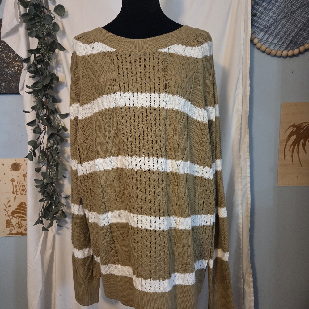 Striped Knit Sweater
